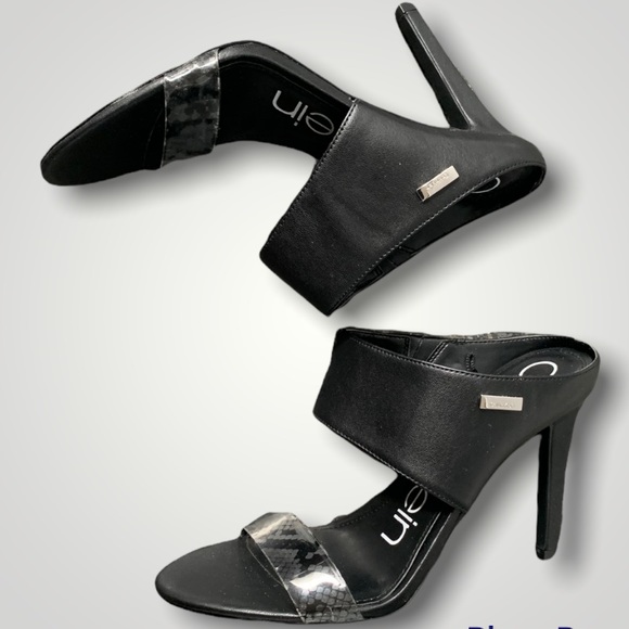 Calvin Klein Shayna Heel Sandals 7 Snake Print - Picture 7 of 10